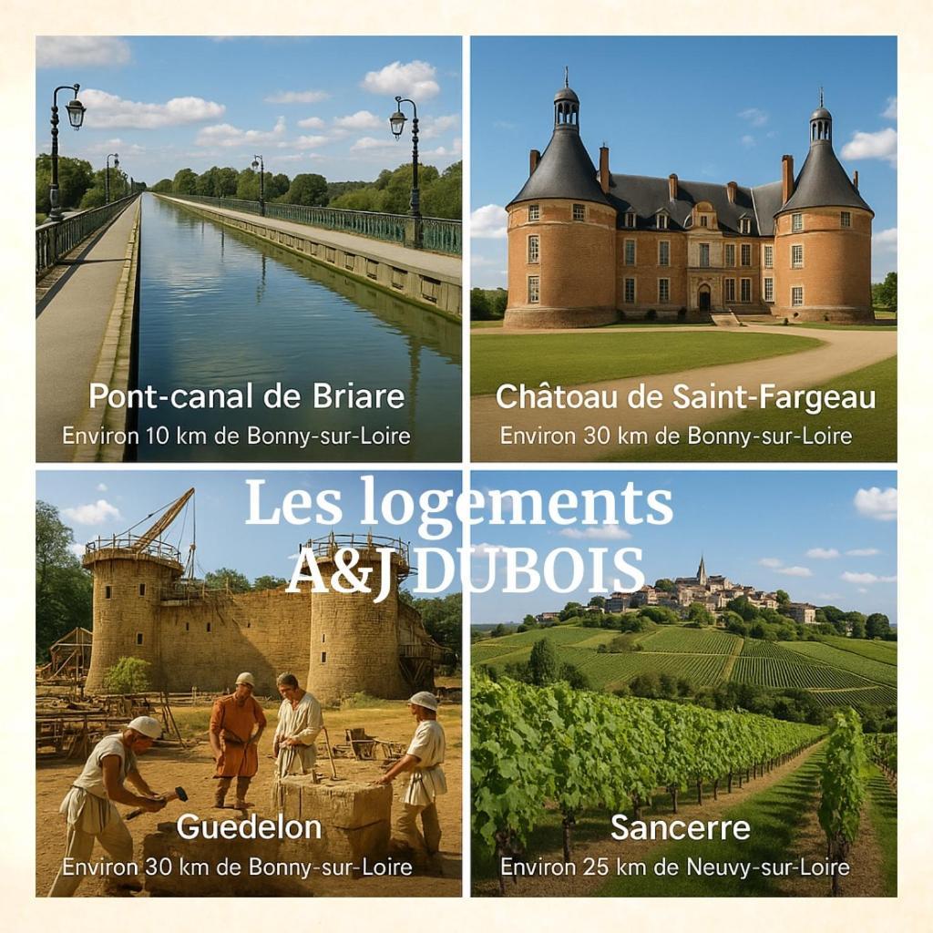 A&Jduplex - Bonny Sur Loire - Chateaux De Guedelon - Pont Canal Экстерьер фото
